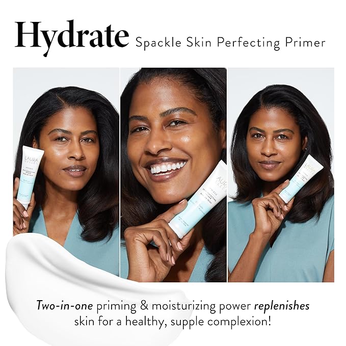 LAURA GELLER NEW YORK Spackle Primer - Hydrate - Super-Size 2 Fl Oz - Hyaluronic Acid Makeup Primer for Mature Skin-Velvo Beauty
