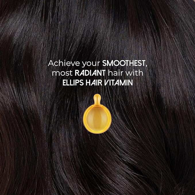 Hair Vitamin Smooth & Shiny - 50 Capsules, Heat Protectant Oil for Frizzy Hair - With Vitamin B5-Velvo Beauty