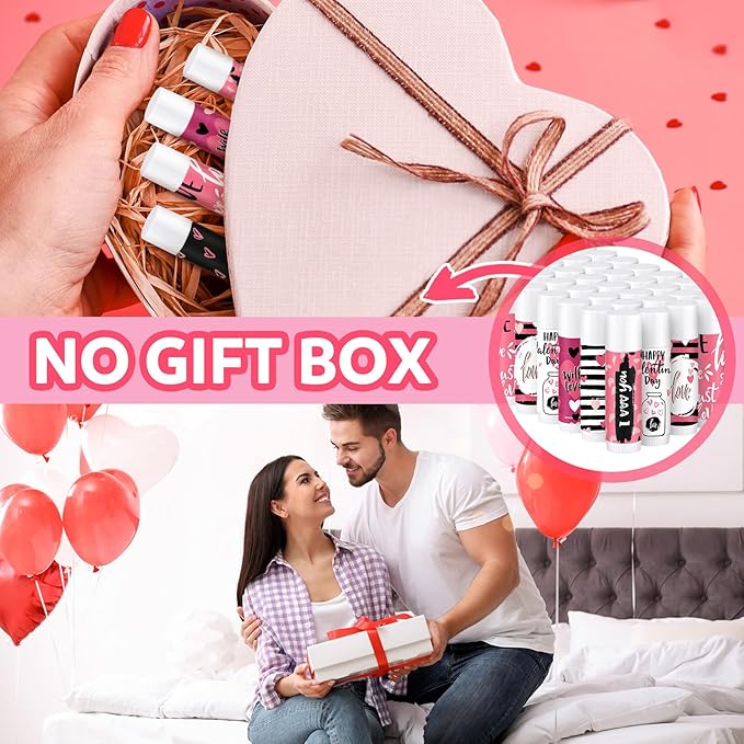 Dunzy 50 Pcs Thank You Gift Lip Balm Bulk Baby Shower Party Favors Bridal Shower Favor Lip Care with Assorted Fruit Flavors Thank You Lipstick for Guest Basket Gift Stuffer (Heart)-Velvo Beauty