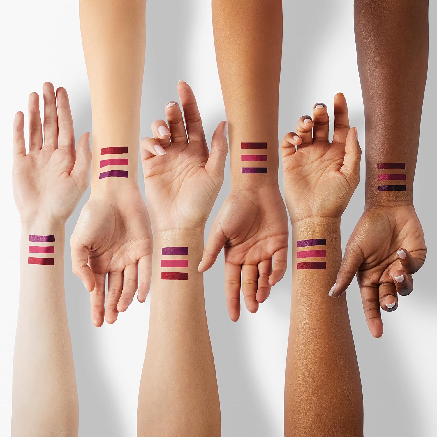 evpct 3Pcs Dark Purple Red Rose pink Matte Liquid Lipstick Sets for Black Women Matte Lipstick Lip Stain Long Lasting Waterproof 24, labial mate larga duracion 24 labiales mate 24 horas originales-Velvo Beauty