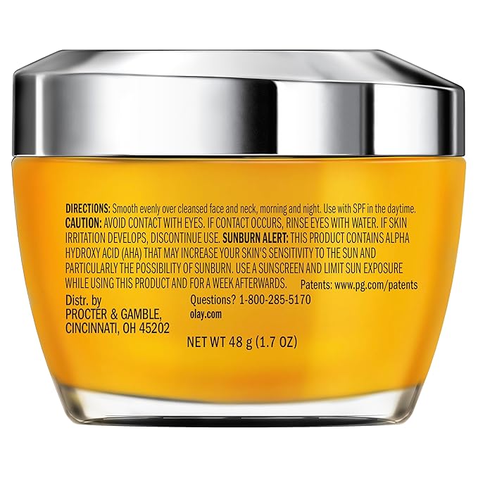 Olay Vitamin C Face Moisturizer, Brightening Cream for Women, Instant Hydration, Evens Tone, Dark Spot & Hyperpigmentation Reduction, Glowing Skin Care - Niaciniamide, Lactic Acid, 1.7 Oz-Velvo Beauty