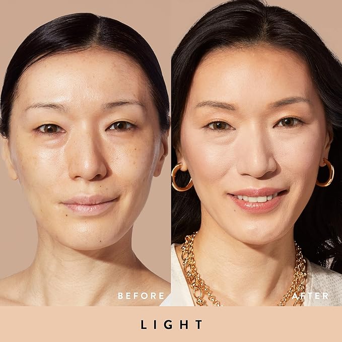 LAURA GELLER NEW YORK Quench-n-Tint Hydrating Foundation - Light - Sheer to Light Buildable Coverage - Natural Glow Finish - Lightweight Formula with Hyaluronic Acid-Velvo Beauty