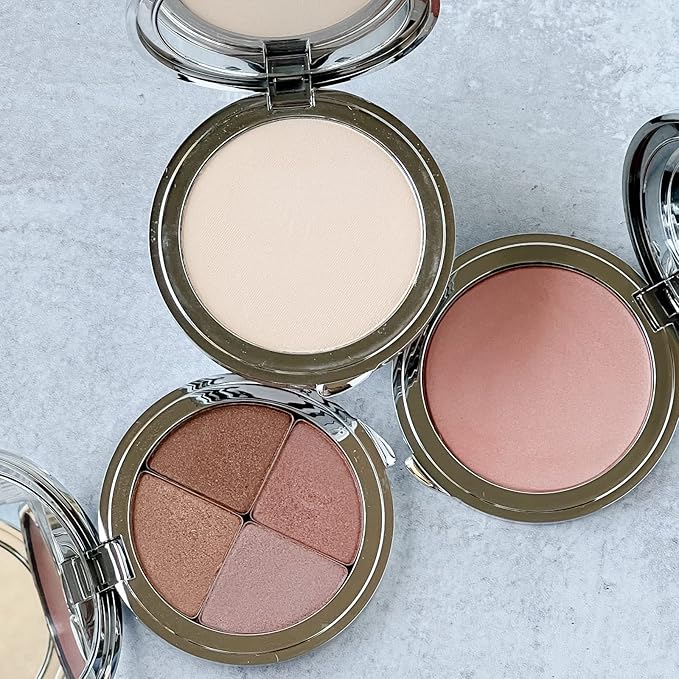 La Bella Donna Compressed Mineral Foundation - Face Powder Makeup Natural Looking Glowing Skin Wrinkle Defying Mattifying Finish Contour Makeup Long Lasting Full Coverage Sun Kissed Tan (Honey)-Velvo Beauty