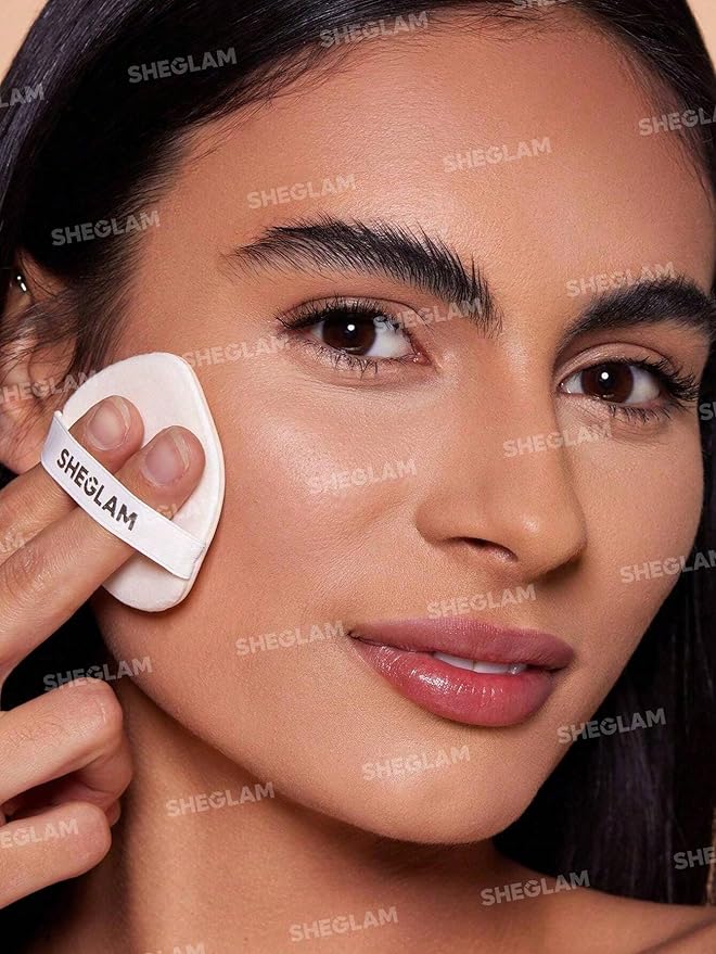 SHEGLAM SKin-Focus Full Coverage Powder Foundation Oil-Control Lightweight Face Pressed Powder Makeup-Bamboo-Velvo Beauty