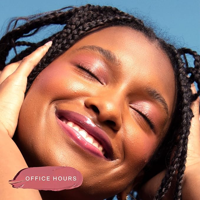 Tower 28 Beauty BeachPlease Cream Blush for Cheeks and Lips - Multi-Purpose Lip and Cheek Tint in Mauve Blush - for Sensitive Skin – Color OFFICE HOUR, Luminous Finish-Velvo Beauty