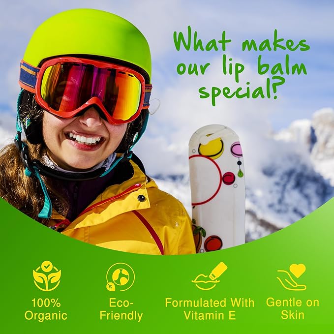 Rubber Ducky Carefree Natural Organic Lip Balm - Instant Hydration & Lip Moisturizer for Very Dry Lips - Vanilla Mint Lip Balm Flavor with Vitamin E - Vegan, Certified Organic Lip Care - 3 Pack-Velvo Beauty