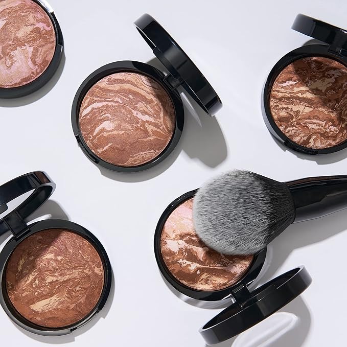 LAURA GELLER NEW YORK Bronze-n-Brighten Multipurpose Bronzer, Deep + Classic Bronzer Brush-Velvo Beauty