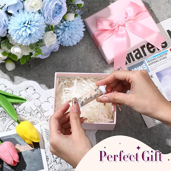 30 Pcs Thank You Lip Balms Bulk Wedding Bridal Shower Favors for Guests Wedding Souvenirs Moisturizing Floral Lip Balm Gifts for Bachelorette Party Bridesmaid Baby Shower, Classic Wood Grain-Velvo Beauty