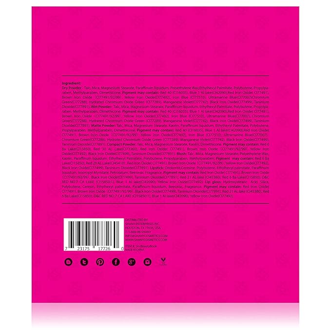 SHANY Beauty Book Makeup Kit All in one Travel Makeup Set - 35 Colors Eyeshadow, Eye brow, makeup blushes, powder palette,10 Lip Colors, Eyeliner pens & makeup Mirror - Holiday Makeup Gift Set-Velvo Beauty