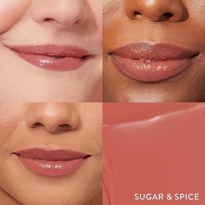 LAURA GELLER NEW YORK Jelly Balm Moisturizing Tinted Lip Color - Sugar & Spice - Hydrating Vitamin E - Semi-Shine Finish-Velvo Beauty