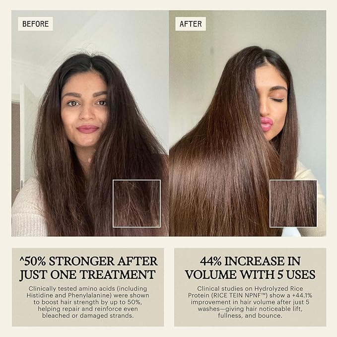 Remilia Hair Mask for Damaged Hair - Rice Protein Treatment - Deep Conditioning Mask, Volumizing & Repairing, Vegan, Made in USA 6.7 fl oz-Velvo Beauty