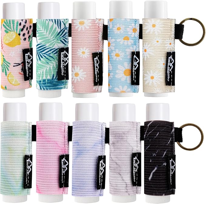 WK IEASON Lip Balm Holder Keychain Bulk Chapstick Holder Key chain-Velvo Beauty