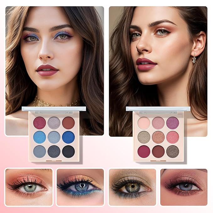 Color Nymph Beginner Makeup Set, Full Starter Cosmetics Set for Teenager Girls with Eyeshadow Palette Blush Lipstick Lip Pencil Eye Pencil Brush Mascara Portable Bag-Velvo Beauty