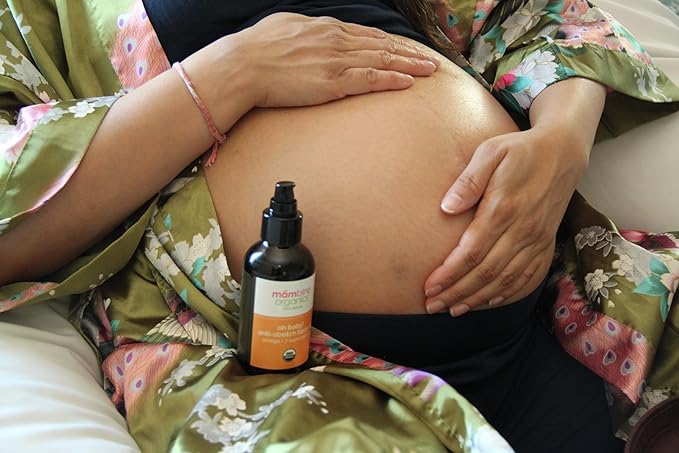 Second Trimester Set – All Natural Skincare Pregancy Gift Box – Anti-stretch mark Belly Oil, Moisturizing Body Oil, Face Polish, Face Moisturizer - Mambino Organics-Velvo Beauty