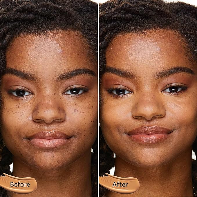 Mushroom Head Air Cushion CC Cream - BB Cream Face Makeup Foundation for Mature Skin Moisturizing Concealer Brighten Long-Lasting, Even Skin Tone for All Skin Types, Medium Deep-Velvo Beauty