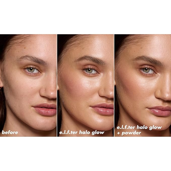 e.l.f. Halo Glow Powder Filter, Ultra-fine Finishing Powder, Smooths The Look of Pores & Fine Lines, Creates A Soft-Focus Glow, Vegan & Cruelty-Free, Light Warm-Velvo Beauty