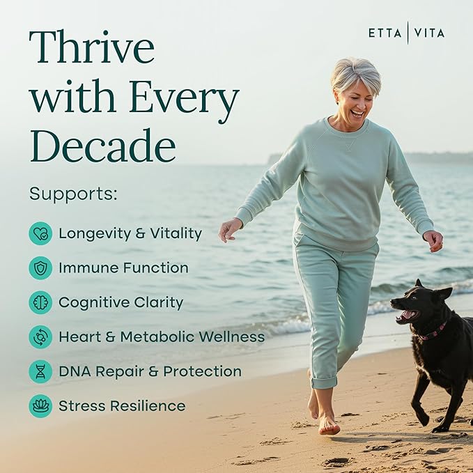 Liposomal NAD+ Supplement 500mg with Urolithin A, CoQ10, Resveratrol & Giloy (Made in USA) Mitochondrial, Cellular Energy, Cognitive, Anti-Aging & Detox Support - 3rd Party Tested Vegan, Non-GMO-Velvo Beauty