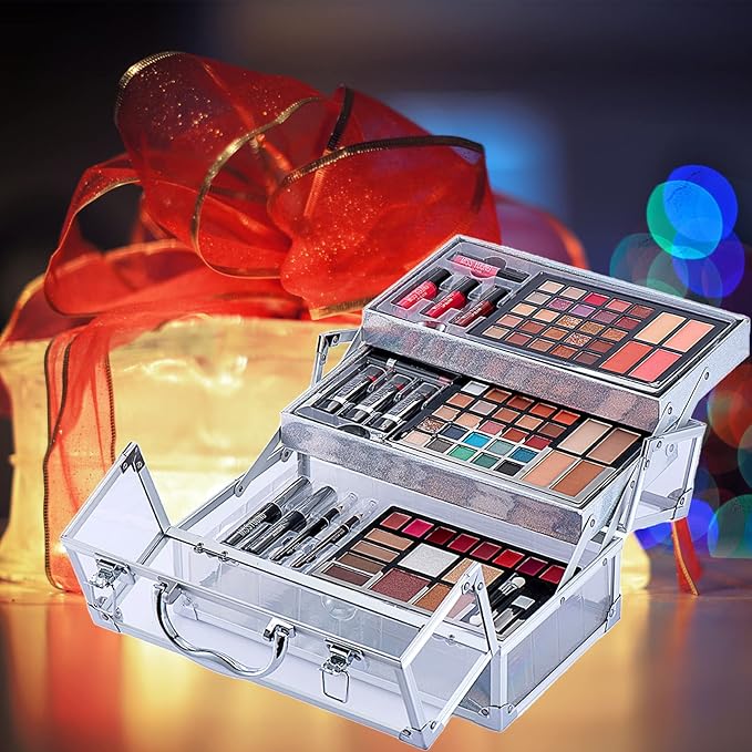 74 Colors Makeup Kit All-in-one Makeup Set, Cosmetic-Gift for Women -Include Makeup Brush Set, Eyeshadow Palette, Brow Powder, Eyebrow Pencil, Lip brush -(Multicolor 102)-Velvo Beauty