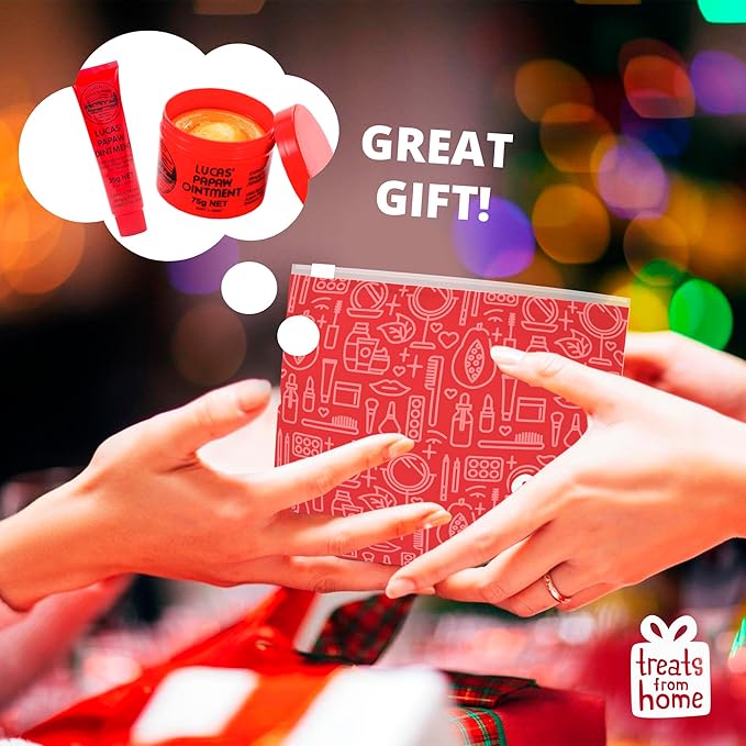 Lucas Pawpaw Lip Ointment, Lucas Pawpaw Cream, Lucas Pawpaw Ointment for Lips & Dry Skin - Unique All Skin Types, All Gender- Any Season Gift Pack with 75g and 15gr Pawpaw Balm-Velvo Beauty