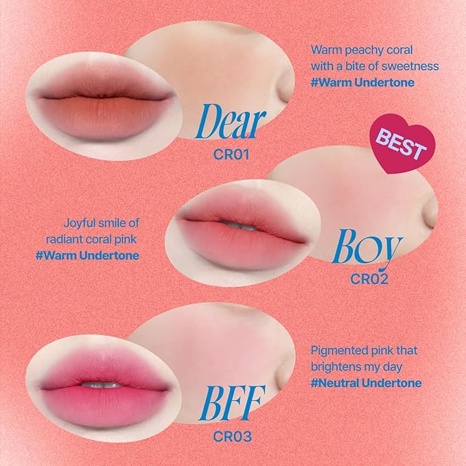 Lip&Cheek Blurry Pudding Pot | Bestie Moment - Dear | Makeup Blush, Buildable Lightweight, Multi-Use Soft Matte Finish | 5g-Velvo Beauty