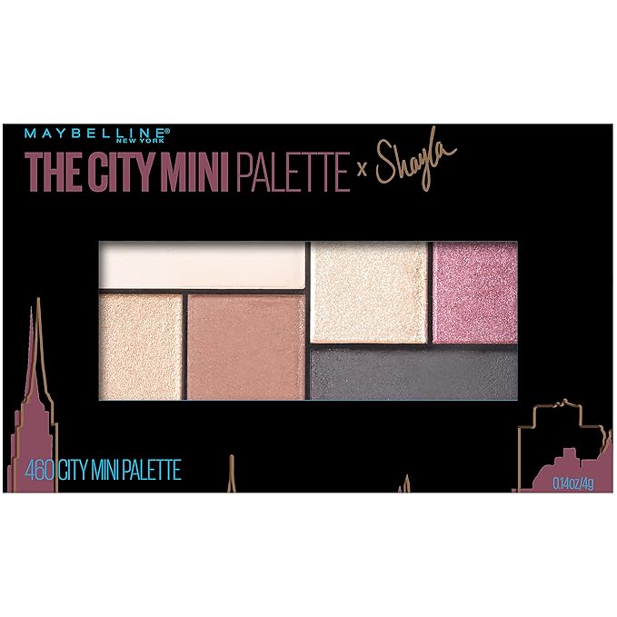 Maybelline New York Makeup The City Mini Eyeshadow Palette X Shayla, Shayla Eyeshadow Palette, 0.14 oz,1 Count (Pack of 1),SG_B073P5JYCD_US-Velvo Beauty