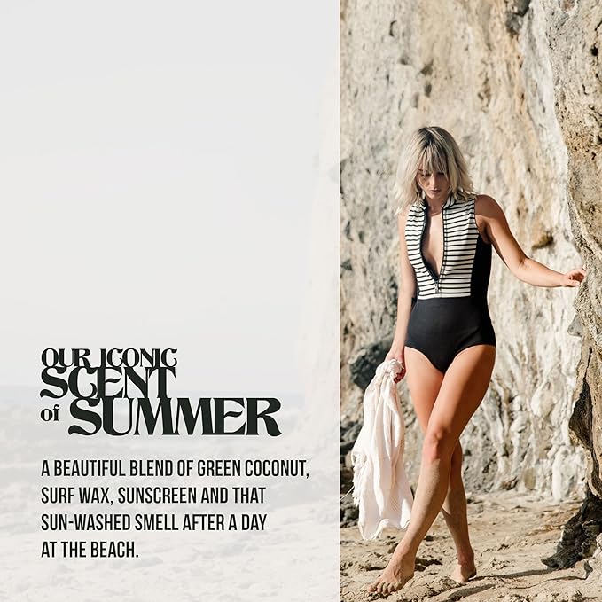 PIRETTE Fragrance Oil Roll On, Beach-Inspired, Long Lasting Perfume Oil with Notes of Fresh Green Coconut, Surf Wax & Sunscreen, Daily Rollerball Perfume for Women, 0.5 fl oz-Velvo Beauty