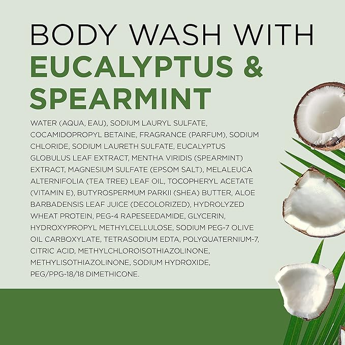 Dr Teal's Body Wash with Pure Epsom Salt, Relax & Relief with Eucalyptus & Spearmint, 24 fl oz (Pack of 4) (Packaging May Vary)-Velvo Beauty