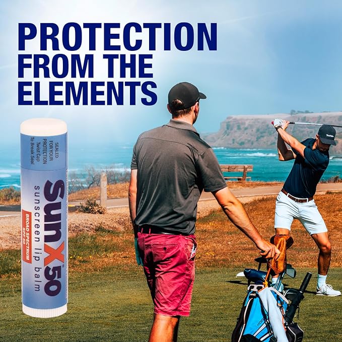 CoreTex Sun X 50 Lip Balm SPF 50 (Bulk Pack of 72) - Lip Sunscreen SPF 50 Water Resistant Up To 80 Minutes and Free Parabens & Oxybenzone - Broad Spectrum (UVA/UVB) Protection-Velvo Beauty