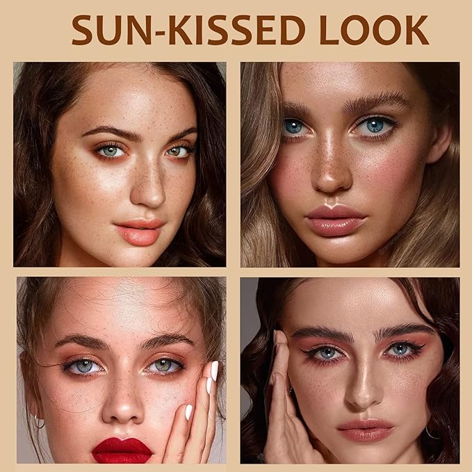 Freckle Pen, Freckle Makeup Pen for Face, Waterproof Long Lasting Quick Dry Faux Freckle Pen, Soft Artificial Freckles Makeup Face Decoration, Create Natural Sunkissed Skin (Chestnut)-Velvo Beauty