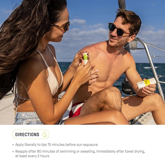 Raw Elements Organic Outdoor Sunscreen Lip Balm Rescue - SPF 30, UVA-UVB Protection, Reef-Safe, Non-Nano Zinc, Water Resistant, 0.15 oz (Pack of 1)-Velvo Beauty