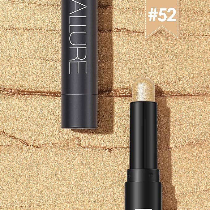 FOCALLURE Shimmer and Matte Cream Eyeshadow Stick,Smooth Brilliant Eye Brightener Pencil,High Pigment Eye Highlighter Pen for Women,Long Lasting Waterproof Eye Shadow and Liners Makeup (Tyndall)-Velvo Beauty