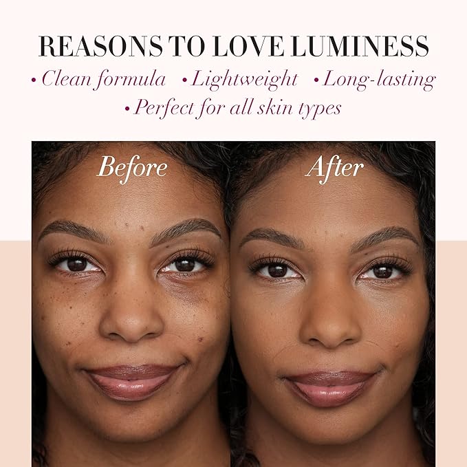 LUMINESS Airbrush Spray Silk Foundation Starter Kit - Light Deep - Foundation, Primer & Dual-Sided Angled Buffing Brush - Medium, Buildable Coverage, Anti-Aging Formula Hydrates & Moisturizes-Velvo Beauty