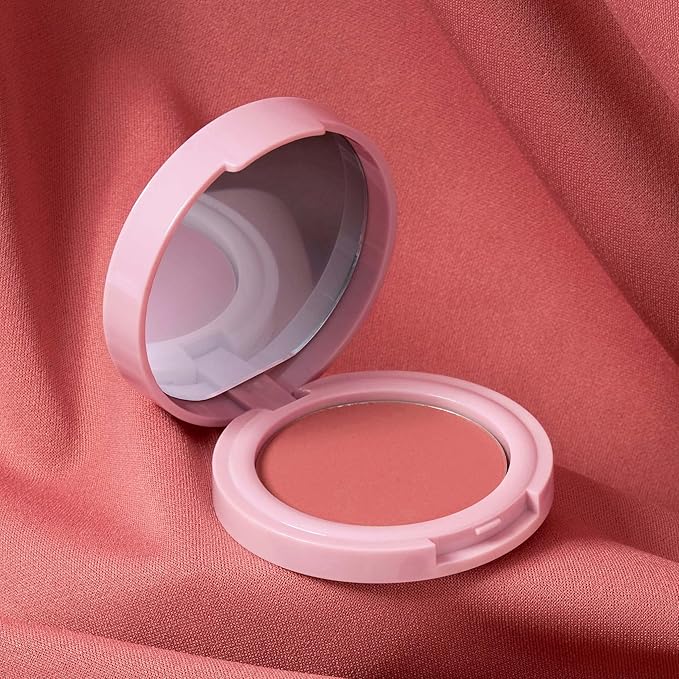 Mally Beauty Bulletproof Powder Blush - Confident Coral - Long-Lasting Flush of Color - Compact Blush Powder Makeup - Matte Finish-Velvo Beauty