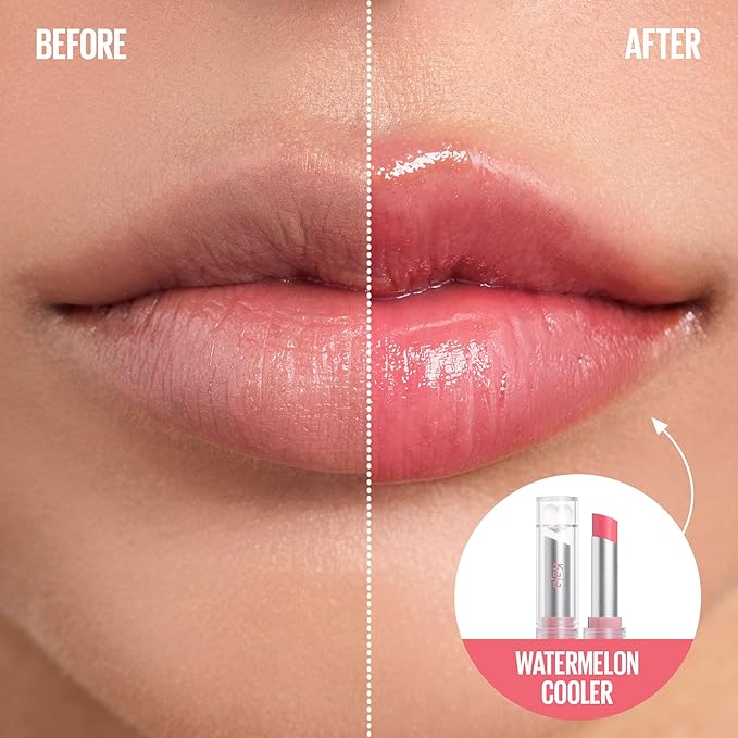 Kaja Juicy Glass Lip Balm | Plumping, Hydrating, Korean Lip Balm, Moisturizing Lip Care, 24hrs Long-lasting Hydration, Nourishing Lip Care | Watermelon Cooler, 0.15 oz.-Velvo Beauty