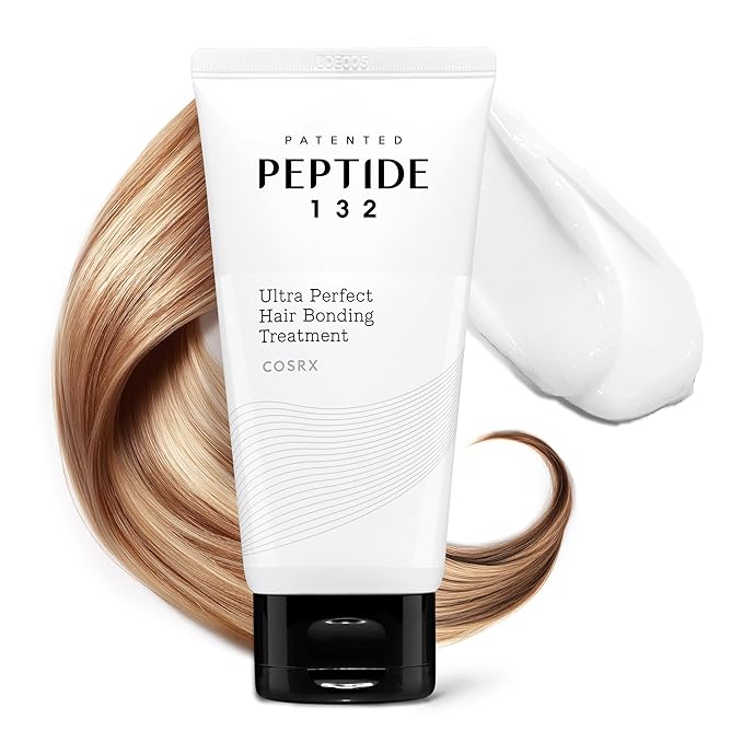 COSRX PEPTIDE 132 Hair Bond Repair Treatment - Deep Conditioner Hair Mask for Damaged, Dry Hair, Repairs Breakage & Split Ends with Collagen & Hyaluronic Acid, For All Hair Types – 4.05 fl oz-Velvo Beauty