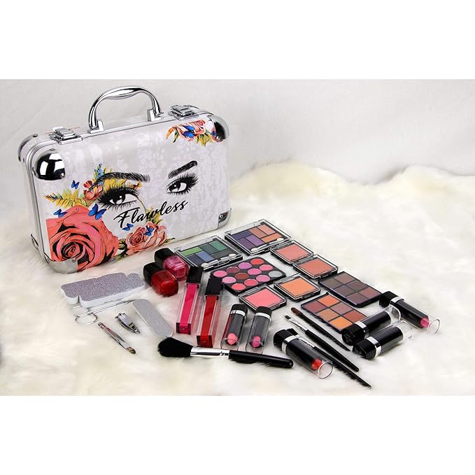 61pcs Makeup Gift Set With Extendable Trays and Mirror - Vmk1506, Flawless, 1 count-Velvo Beauty