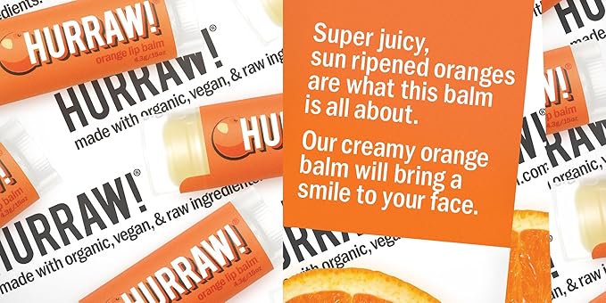 Hurraw! Lemon, Orange, Lime Lip Balms, 3 Pack Bundle: Organic, Certified Vegan, Cruelty and Gluten Free. Non-GMO, 100% Natural Ingredients. Bee, Shea, Soy and Palm Free. Made in USA-Velvo Beauty