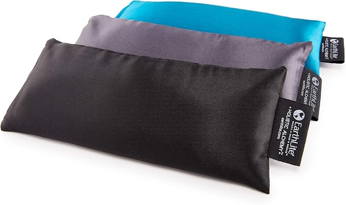 EARTHLITE Holistic Alchemy Aromatherapy Eye Pillow - 100% Silk Cover, Natural Herbs & Flax Seeds, Weighted, Cooling & Soothing-Velvo Beauty