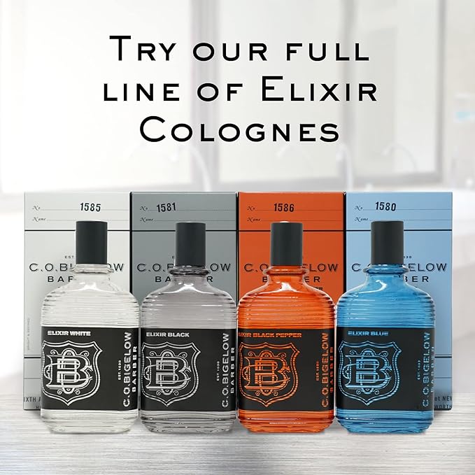 C.O. Bigelow - Elixir Black Pepper - No. 1586, 2.5 fl oz, Cologne for Men, Bourbon & Sandalwood Scented, Masculine, Refined, Long Lasting Mens Cologne-Velvo Beauty