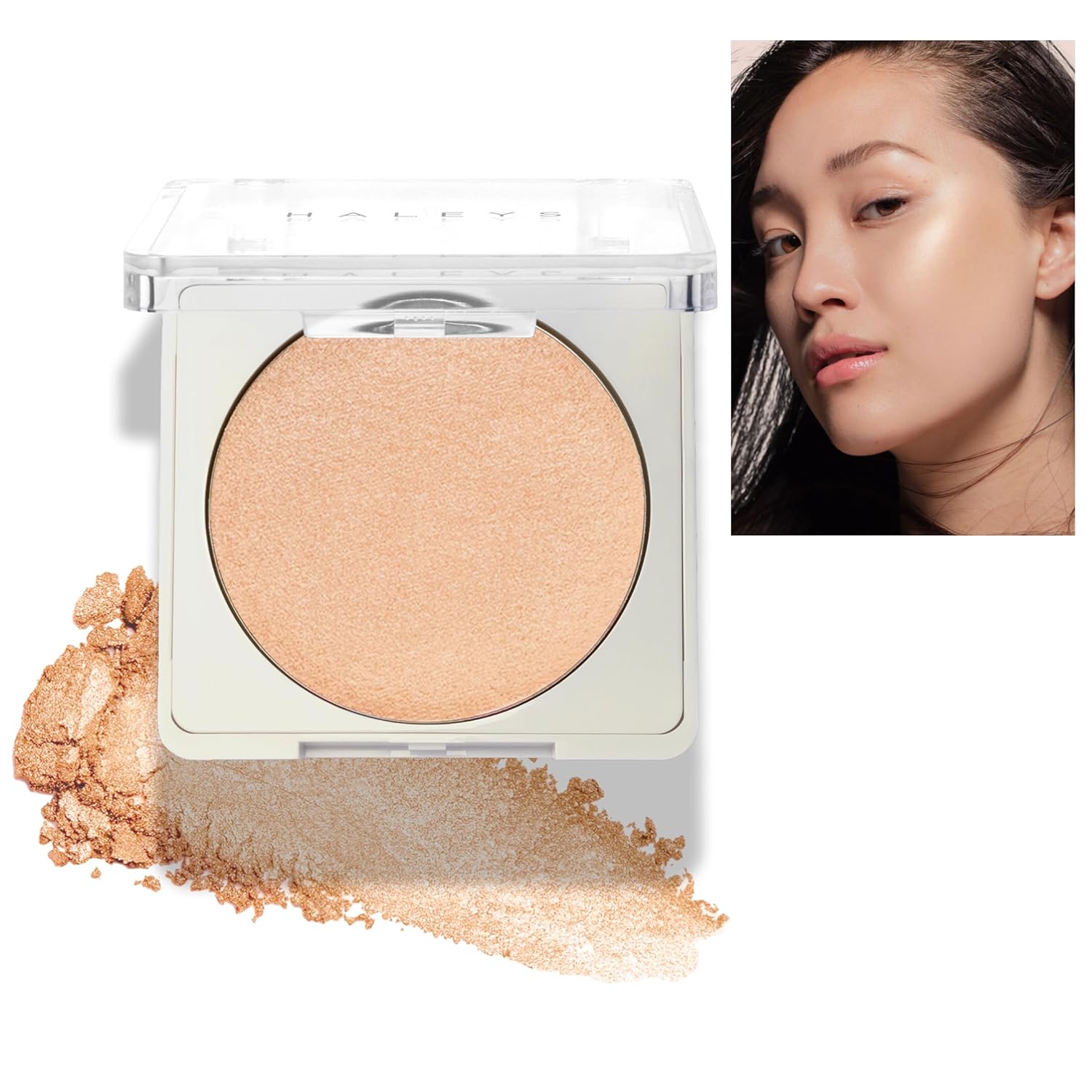 HALEYS Smoothing Highlighter Powder, Re-fract, Illuminating, Lightweight, Non-Caking, Smooths, Blurs, Long lasting, Nourishing & Skin-Softening, Infused with Spherical Powder, Macadamia Oil, V+CF-Velvo Beauty