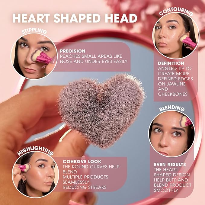 Blending Liquid Makeup Foundation Brush - Kabuki Contour Brush, Face Buffing Brush With Pro Quality Synthetic Dense Bristles For Stippling Mineral Cream, Powder, Blush-Velvo Beauty