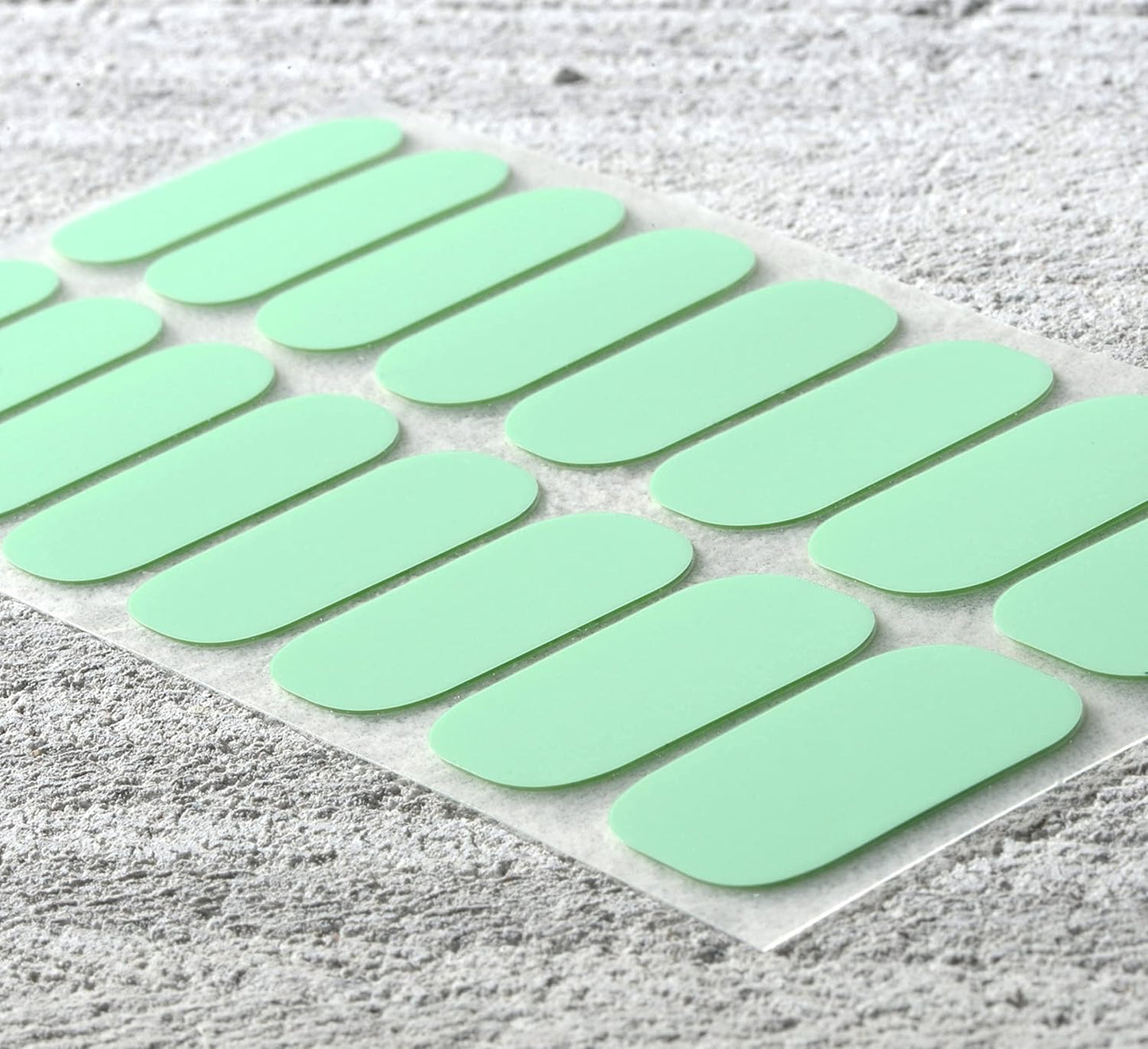 Nail Polish Strips, 32PCS Salon Quality Wraps, Long Lasting Gel Nail Stickers for Women Easy Apply& Remove (Light Blue Mint)-Velvo Beauty