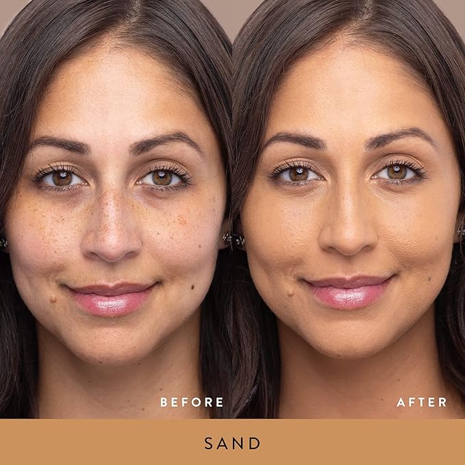 LAURA GELLER NEW YORK Double Take Liquid Foundation | Medium to Full Coverage, Natural Matte Finish, Sand-Velvo Beauty