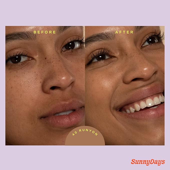 Tower 28 Beauty SunnyDays SPF 30 Tinted Mineral Sunscreen - For Sensitive Skin - 2-in-1 Facial Broad Spectrum UVA/UVB Protection + Foundation – Shade 40 RUNYON, 1 Fl Oz-Velvo Beauty