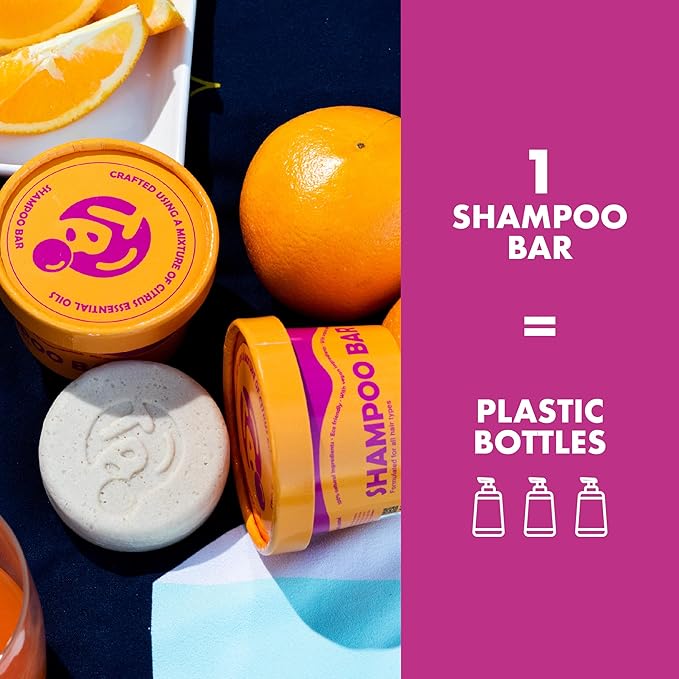 Vitamin B5 + Citrus Essential Oils Shampoo Bar – Dry shampoo for Hair Care - For Women & Men – Strengthens Damaged Hair – Natural, Paraben & Sulfate-Free – For All Hair Types – Made in USA – 4.5oz-Velvo Beauty