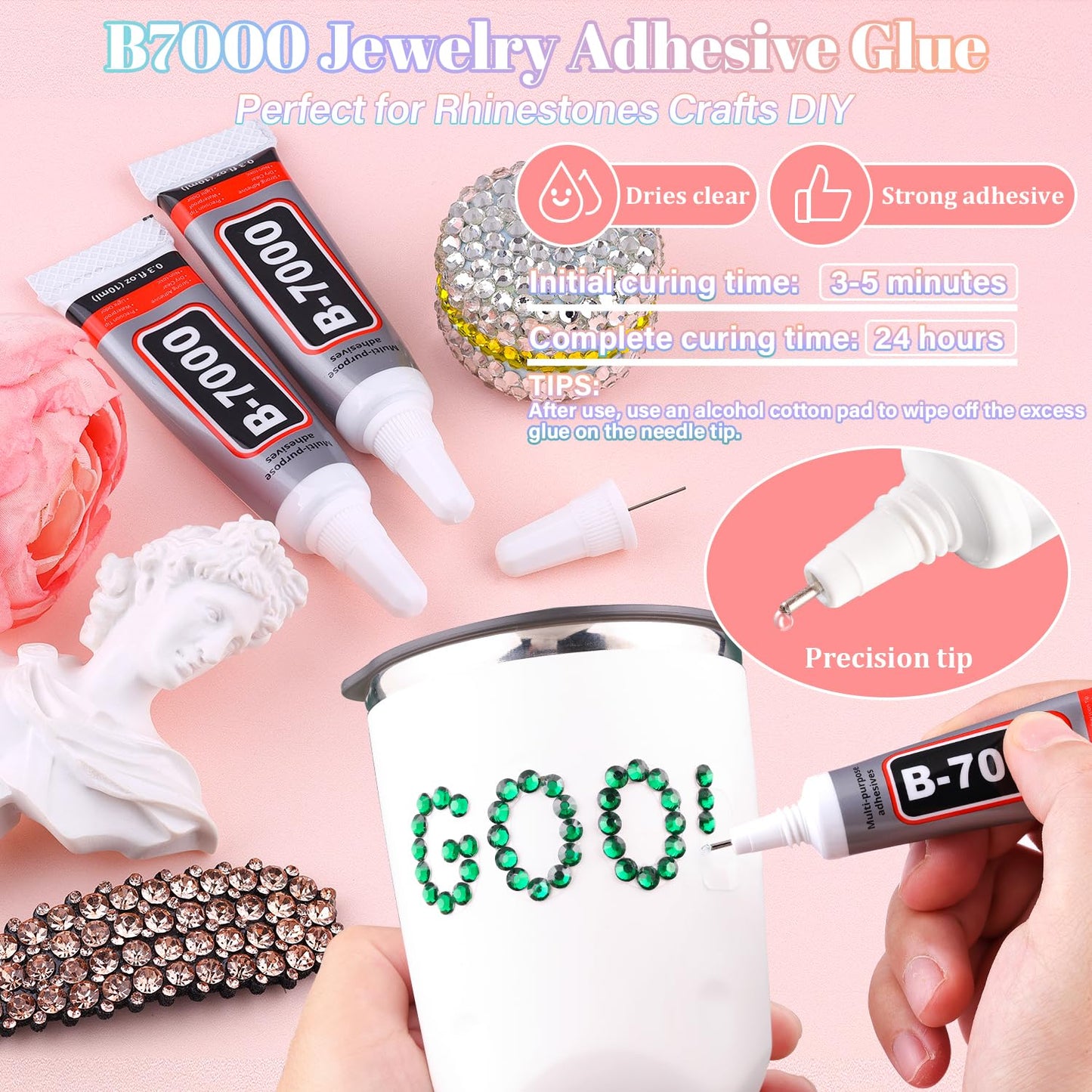 30000Pcs Resin Emerald Green Rhinestones for Bedazzling Crafting with b7000 Jewelry Glue, Bulk Flatback Gems Bedazzler Kit for Crafts Clothes Shoes Fabric Nail Diamond Art, Assorted Size 2/3/4/5/6mm-Velvo Beauty