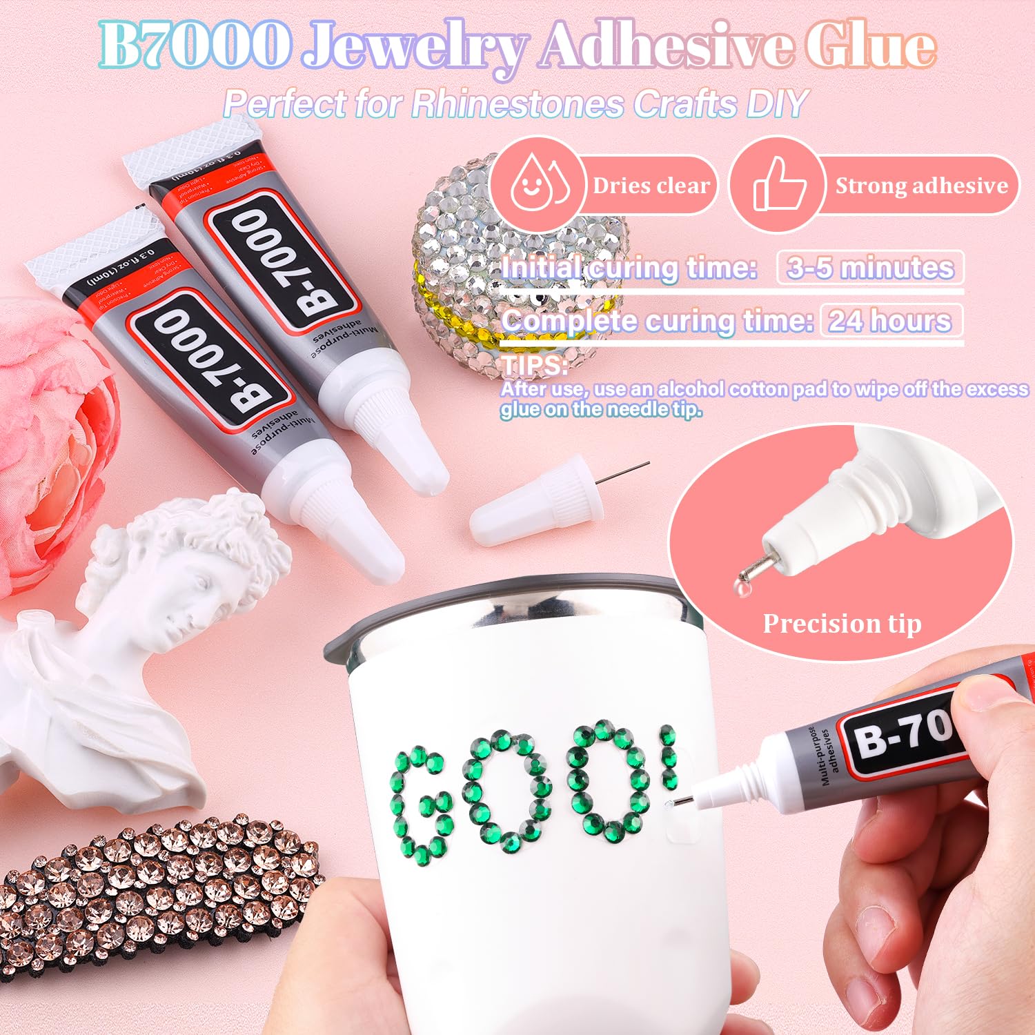 30000Pcs Resin Emerald Green Rhinestones for Bedazzling Crafting with b7000 Jewelry Glue, Bulk Flatback Gems Bedazzler Kit for Crafts Clothes Shoes Fabric Nail Diamond Art, Assorted Size 2/3/4/5/6mm-Velvo Beauty