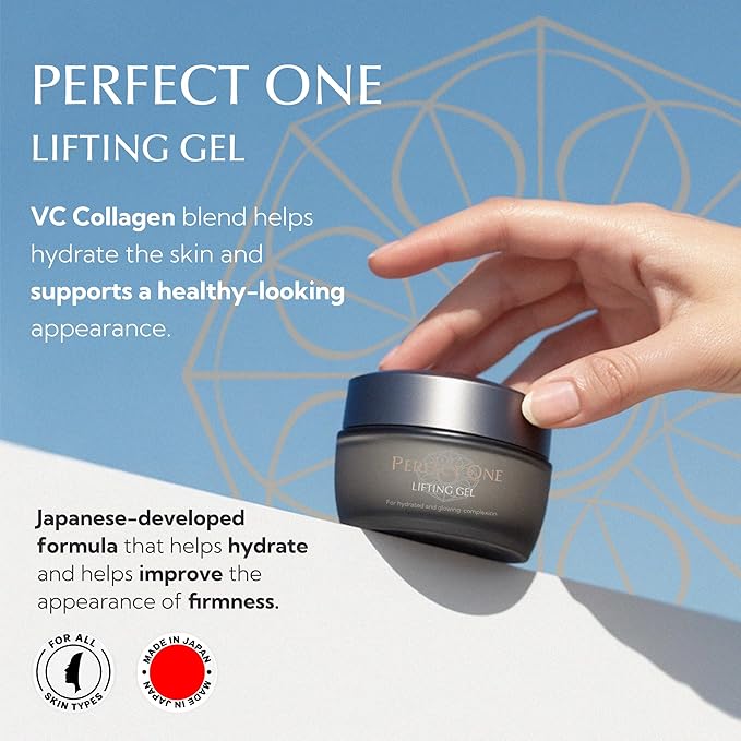 PERFECT ONE Lifting Gel - Helps The Skin Appear Firmer and Moisturized - All-in-One Skin Care Serum, Moisturizer, & Facial Mask - With VC Collagen, Niacinamide, Retinol, and Hyaluronic Acid, 50g-Velvo Beauty