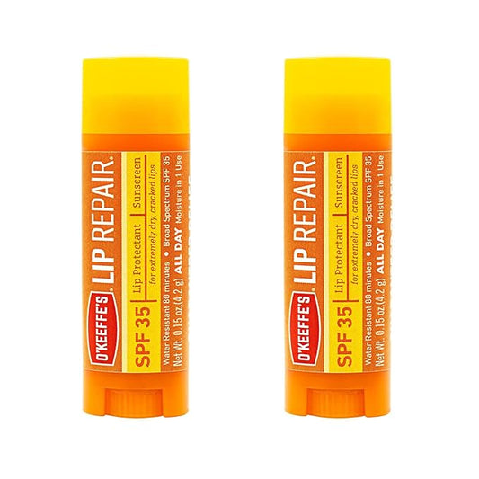 O'Keeffe's Lip Repair SPF 35 Lip Balm, (Pack of 2)-Velvo Beauty