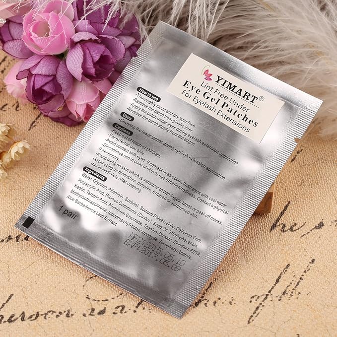 Yimart® Professional Lint Free Under Eye Gel Pad Patches Eyelash Extensions 100 Pairs-Velvo Beauty